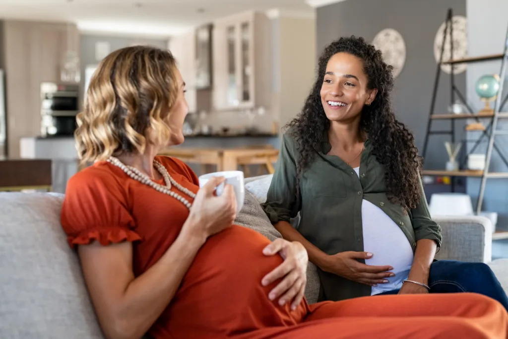 Appen Barseltreff er også et nyttig sosialt verktøy for deg som er gravid. FOTO: Envato