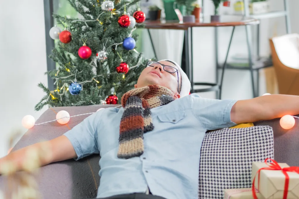 Julefeiring som småbarnsforeldre kan være slitsom for både store og små.