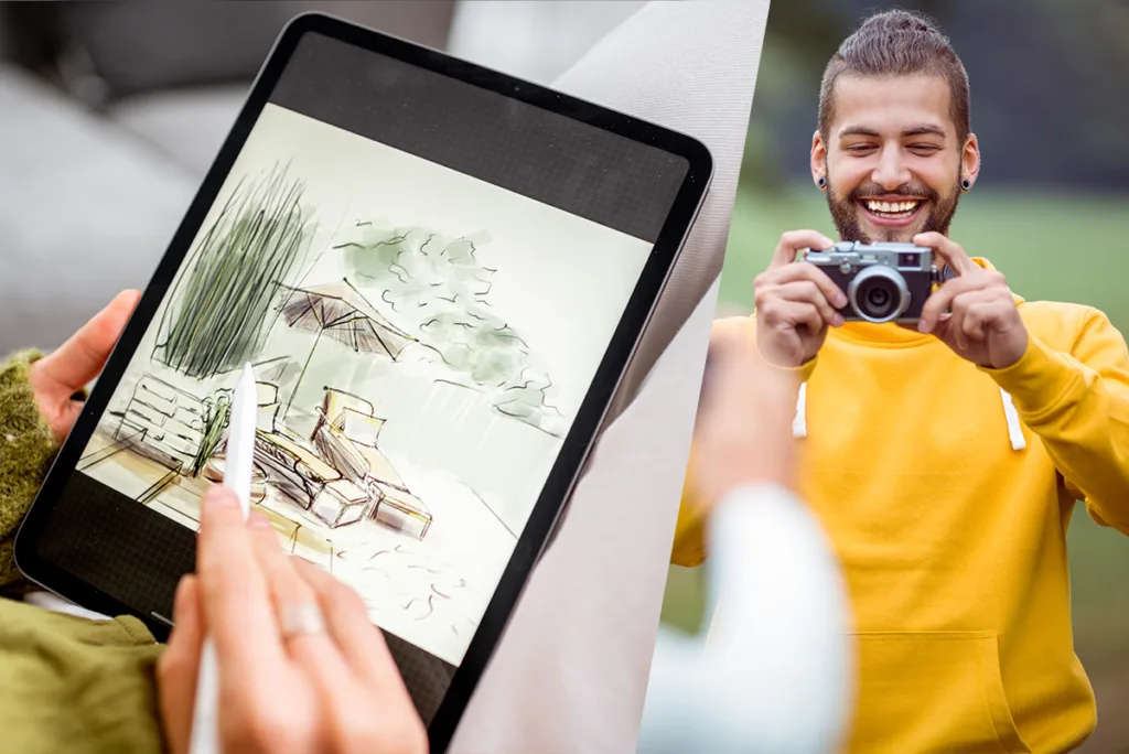 Å selge bilder eller kunst digitalt er en fin måte å tjene penger hjemmefra på.